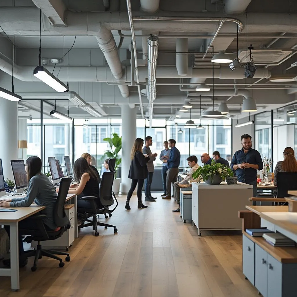 Espacio de trabajo colaborativo en la firma financiera